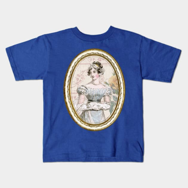 Jane Austen Kids T-Shirt by White B Gifts